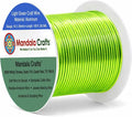 Mandala Crafts 16 Gauge Light Green Anodized Aluminum Craft Wire, 100 FT | by MandalaCrafts