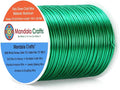 Mandala Crafts 20 Gauge Kelly Green Anodized Aluminum Craft Wire, 100 FT | by MandalaCrafts
