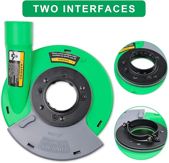 Diment Power Dust Shroud for Angle Grinder 4/4.5/5 inch Universal Surface Grinding Shroud (125MM)