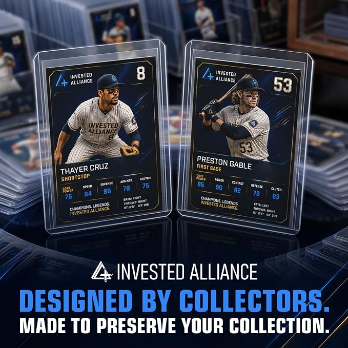 Invested Alliance 200-Pack Toploaders & Card Sleeves – 100 Crystal-Clear 35PT - Image 9