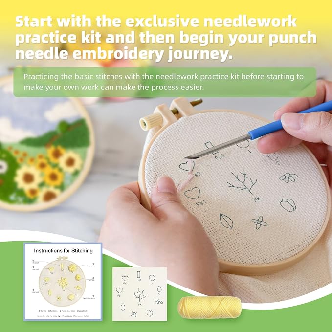 Punch Needle Kits Adults Beginner, Embroidery kit - Image 5