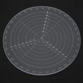 8" Round Center Finder Compass Transparent Acrylic, Easily Identify Center or Draw Circles, Lathe Work and Woodturners, for Woodworking Lovers