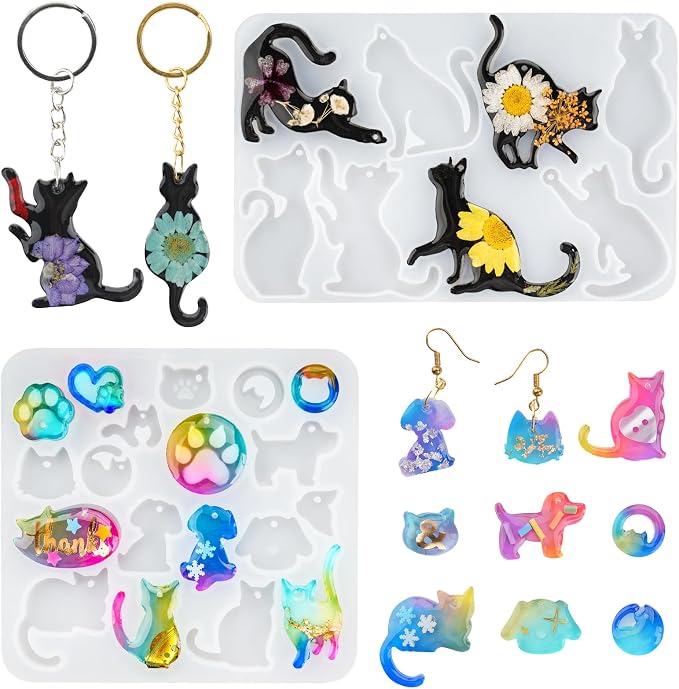 HeyClear Pet Pendant Resin Molds, Resin Jewelry Molds by HeyClearResin