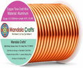 Mandala Crafts 13 Gauge Copper Tone Anodized Aluminum Craft Wire, 60 FT | by MandalaCrafts