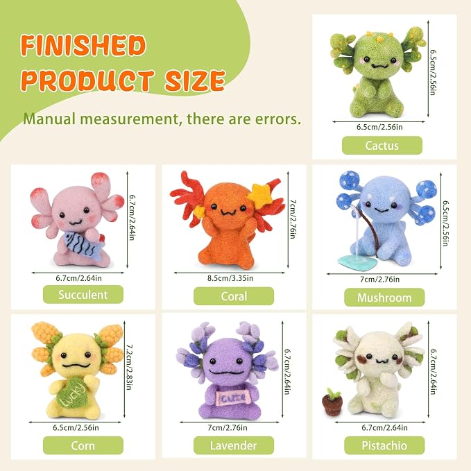 Yizzvb Needle Felting Kit, Felt Animal Kit, Wool Felting Tools Including Wool - Image 2