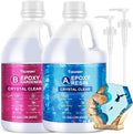 Teexpert Crystal Clear Epoxy Resin Kit 1 Gallon Self-Leveling Coating and by Teexpert