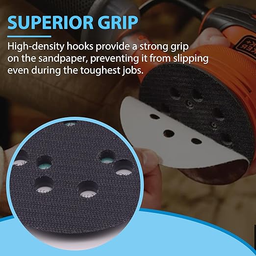 2 Pack Sander Replacement Pads, 5 Inch Metal Sanding Pad Competible with DEWALT DWE6423, 6423K, DWE6421, 6421K, DCW210B Random Orbit Sanders, DWE64233 N329079 Replacement Sander Pad
