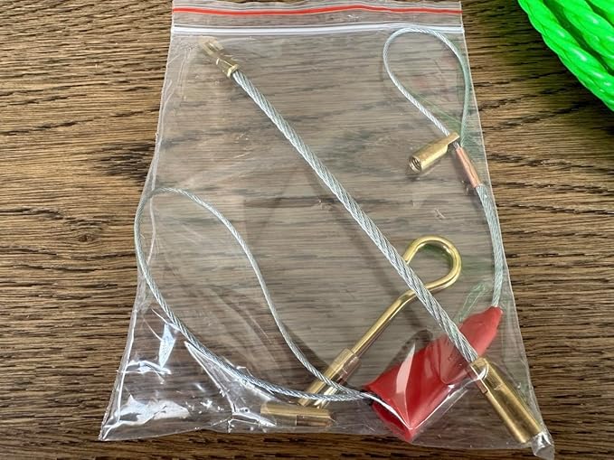 37FT Fish Tape Wire Puller Including 5Adapters- Durable Cable Retraction Aid for Electrical Work (12M)