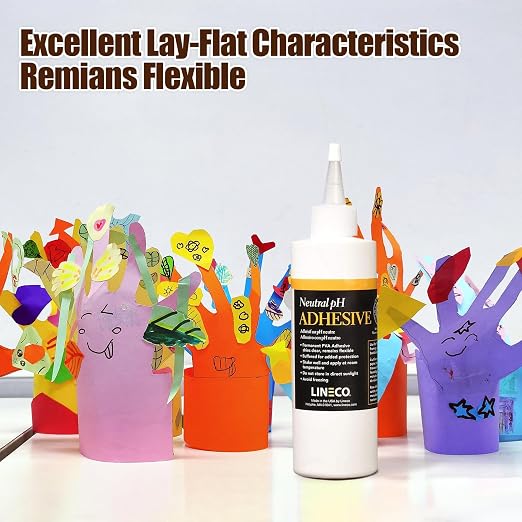 Lineco Neutral pH Adhesive, Acid Free All-Purpose Glue, 8 OZ, 2 Pack | Dries - Image 4