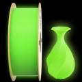 PLA+ 3D Printer Filament Luminous Green, 1.75mm No Tangle, Net Weight 2.2lbs Spool (1kg, PLA Pro Plus, Green with Glow in The Dark Effect