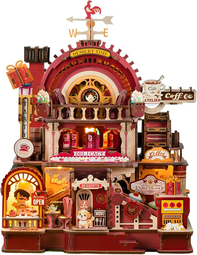 DIY 3D Wooden Puzzles for Adults, Dessert Atelier Electrically Powered – by LogicTwist