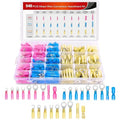 Nilight 540 PCS Heat Shrink Wire Connectors Waterproof Automotive Marine Electrical Terminals Kit Ring Fork Hook Spade Butt Splices
