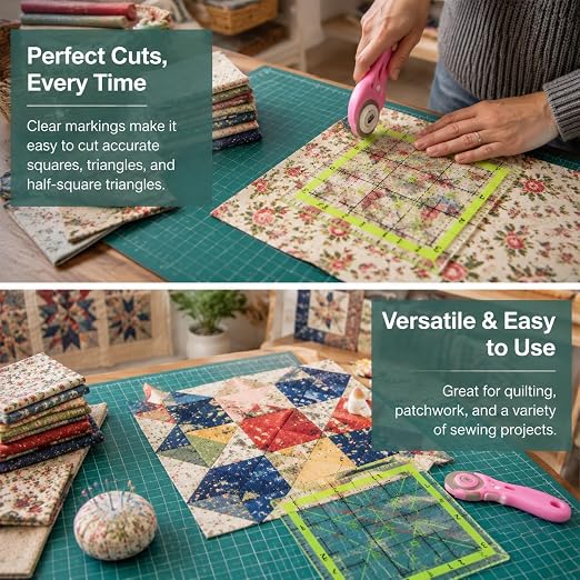Aixoom Quilting Ruler Set, Square Quilting Templates 3.5/4.5/6.5/10.5" | - Image 6