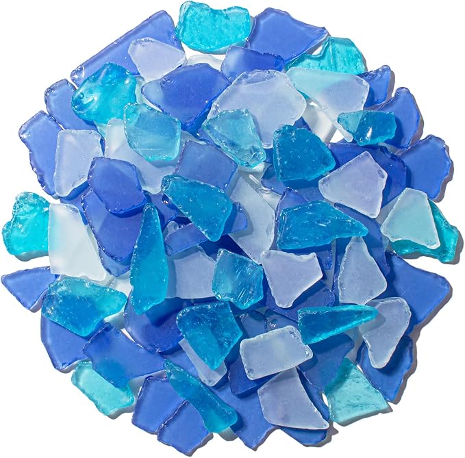 Keedolla 40oz Sea Glass for Crafts, Bulk Sea Glass Art Decor, Tumbled Frosted by Keedolla