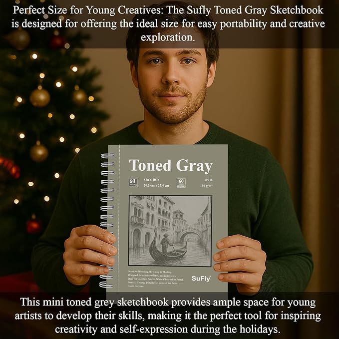 SuFly Toned Gray Sketch Book 8"x10" - Image 7