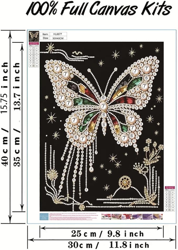 GEMFAMILY Butterfly Pearl Diamond Art Kits - Image 6