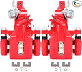 SCITOO 19-B2068 19-B2069 Disc Brake Calipers Assembly with Bracket Red Fit For Acura TSX 2004-2008,For Honda For Accord 1998-2007