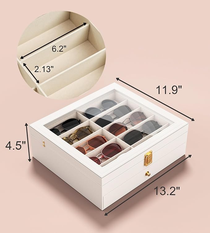 NEWLOOP 20 Slots Sunglass Organizer - Image 7
