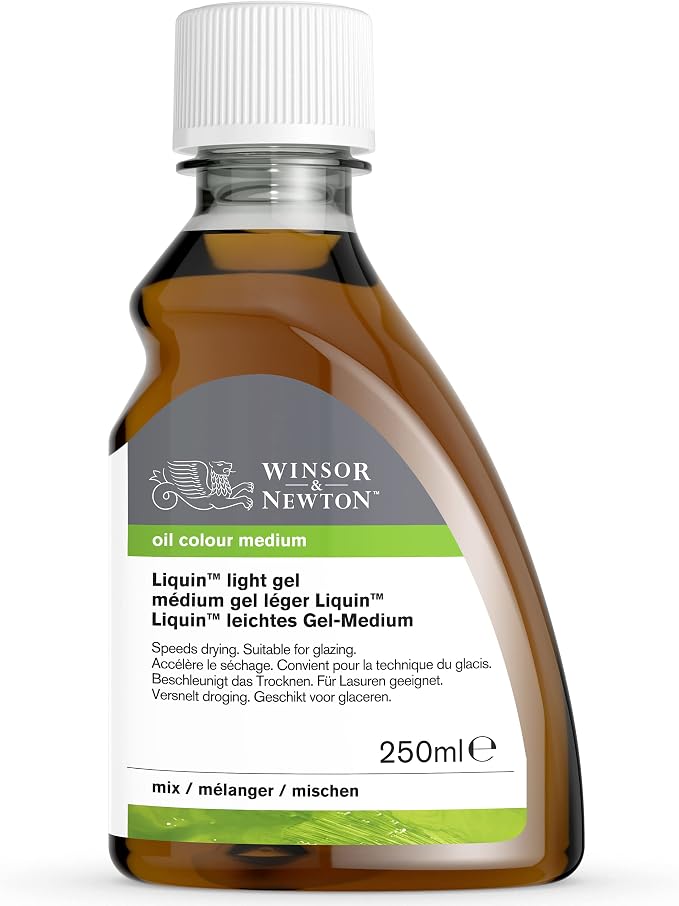 Winsor & Newton Liquin Light Gel Medium, 250ml Bottle - Image 9