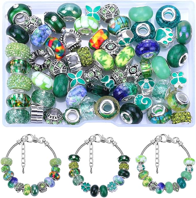 European Large Hole Spacer Charm Beads - Image 2