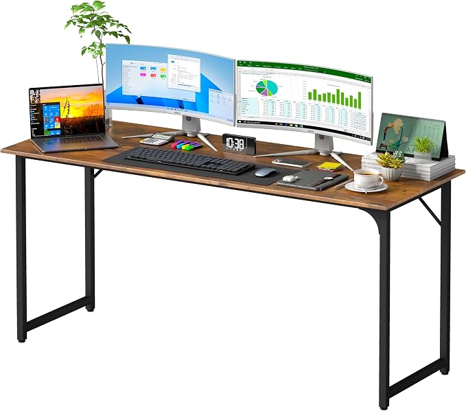 PayLessHere | 63 Inch Computer Desk | Vintage | Office Desk by PayLessHere