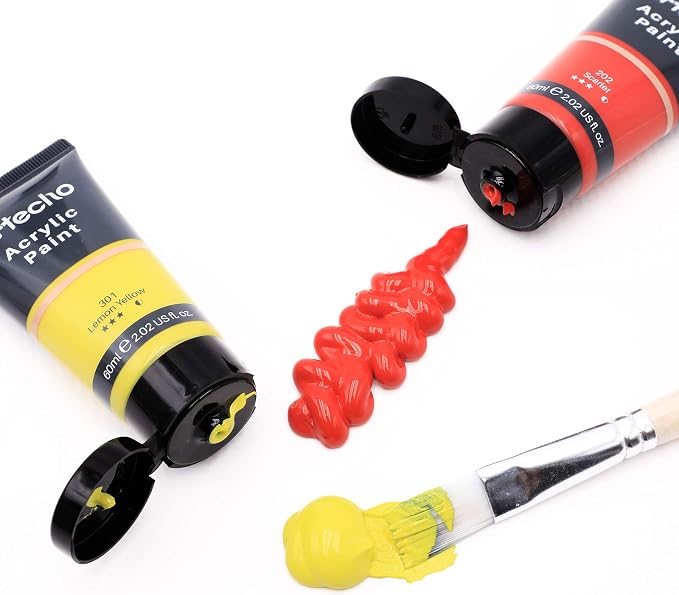 Artecho Acrylic Paint Set, 7 Primary Colors - Image 5