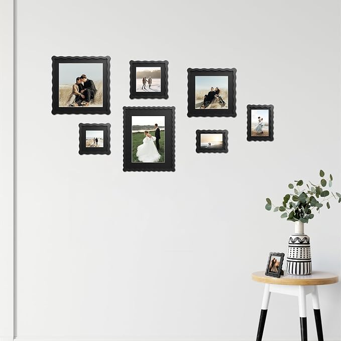 11x14 Wavy Picture Frame With Mat - Image 5