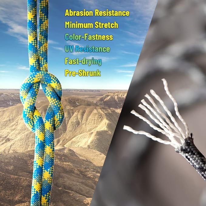 HERCULES Type III Paracord 550 Paracord Rope Parachute Cord, 250' Olive Green for Survival Rope, Survival Cord