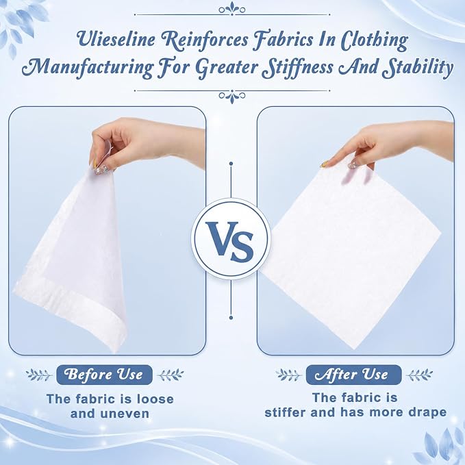 Fusible Interfacing for Sewing Heavy Weight 39'' x 78'' One-Side Iron-on | - Image 5