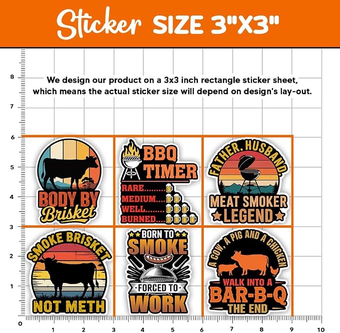 MAIANEY BBQ Grilling Sticker Pack - Image 4