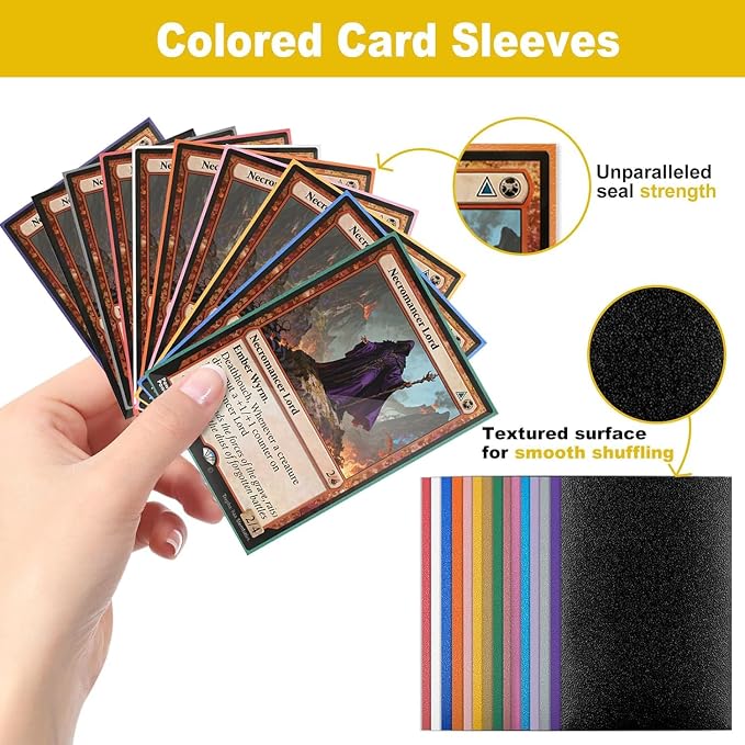 450 Count Pink Card Sleeves, Premium Matte Card Protectors - Image 6