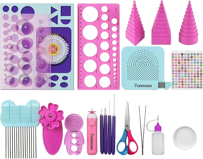 YURROAD 21PCS Paper Quilling Tools Kit by YURROAD