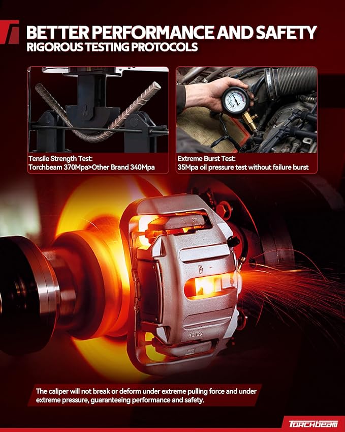 Torchbeam Rear Brake Calipers Set for Nissan 2002-2006 2013-2018 Altima, Nissan 2019-2023 Altima 2.5L, Nissan 2003-2006 2019-2023 Maxima, Rear Left and Rear Right Calipers Replace # 19B2780+19B2781