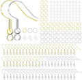 Hypoallergenic Earring Hooks 800 PCS/125 Pairs, Jump Rings, Ear Wires Fish Hooks by OfficeArtCraftsProducts