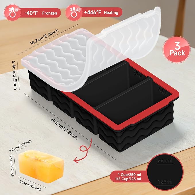 3-Pack Silicone Freezer Trays - Image 6