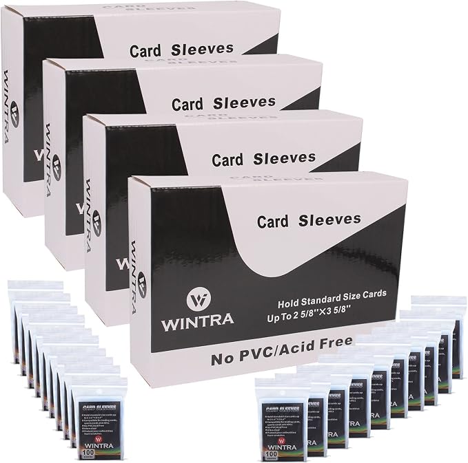 2000 Count Penny Card Sleeves, 2-5/8 x 3-5/8'' Soft Protective Inner Sleeves by CardSleevesHoldersAlbums