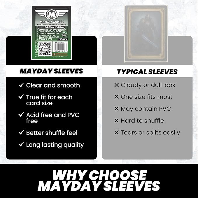 Mayday Games 7077 Clear Premium Card Sleeves 63.5x88 mm - Image 6