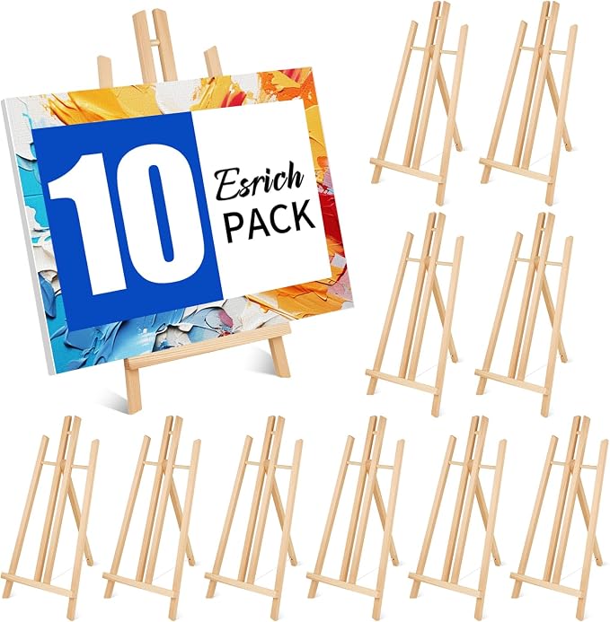 ESRICH 10pcs 17 Inch Tabletop Easels, Easel Stand by ESRICH