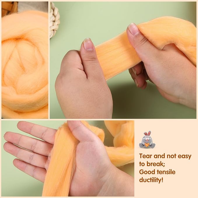 3.53oz Needle Felting Wool Roving Wool - Image 5