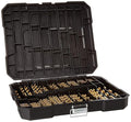 230 Pieces Titanium Twist Drill Bit Set, 135° Tip High Speed Steel, Size from 3/64" up to 1/2", Ideal Drilling in Wood/Cast Iron/Aluminum Alloy/Plastic/Fiberglass, with Hard Storage