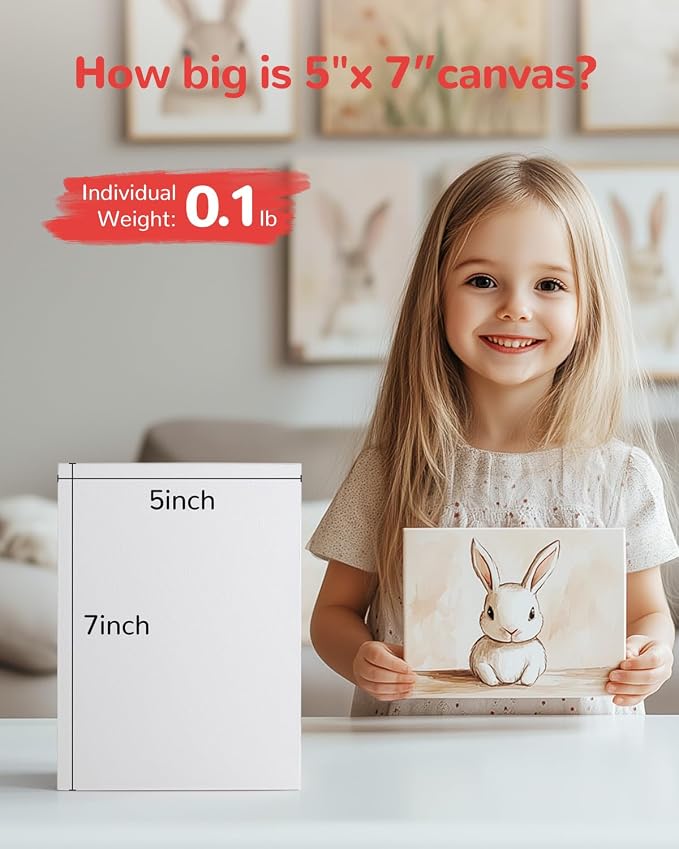 200 Pcs 5x7 Inch Small Canvas Boards - Image 2