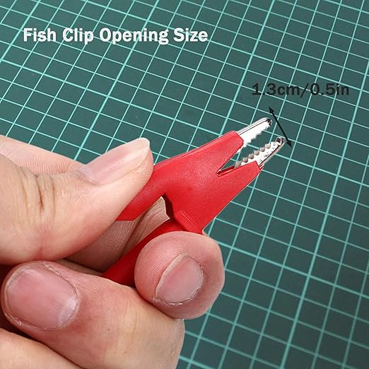 Banana Plug to Alligator Clip Test Probe Lead Wire Cable12AWG Test Leads with Alligator Clip4 mm Alligator Clip Test Probe Cable for multimeter 3.28 ft for Multimeter and Battery Testing(X-Y 12A 1m).