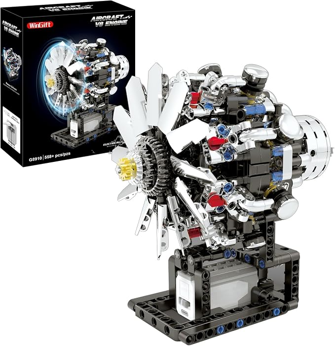 Turbojet Engine Building Set, Aircraft Engine Model kit that Run, Build Your by VisittheWinGift
