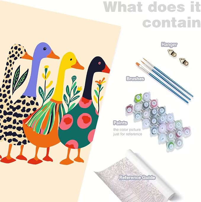 GEMOUJ Duck Paint by Numbers Kits - Image 7