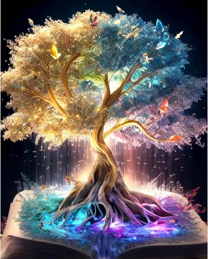 Tree of Life Stamped Cross Stitch Kits by DIYHomeDecor