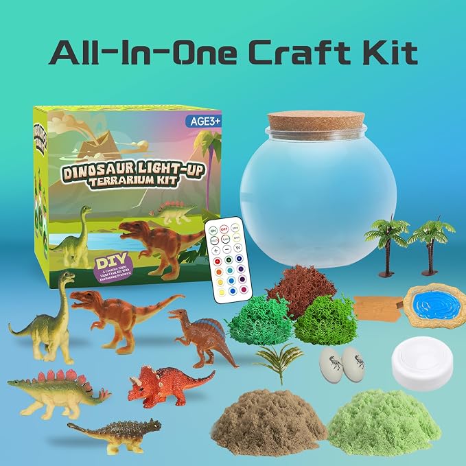 Dinosaur Light-Up Terrarium Kit - Image 5