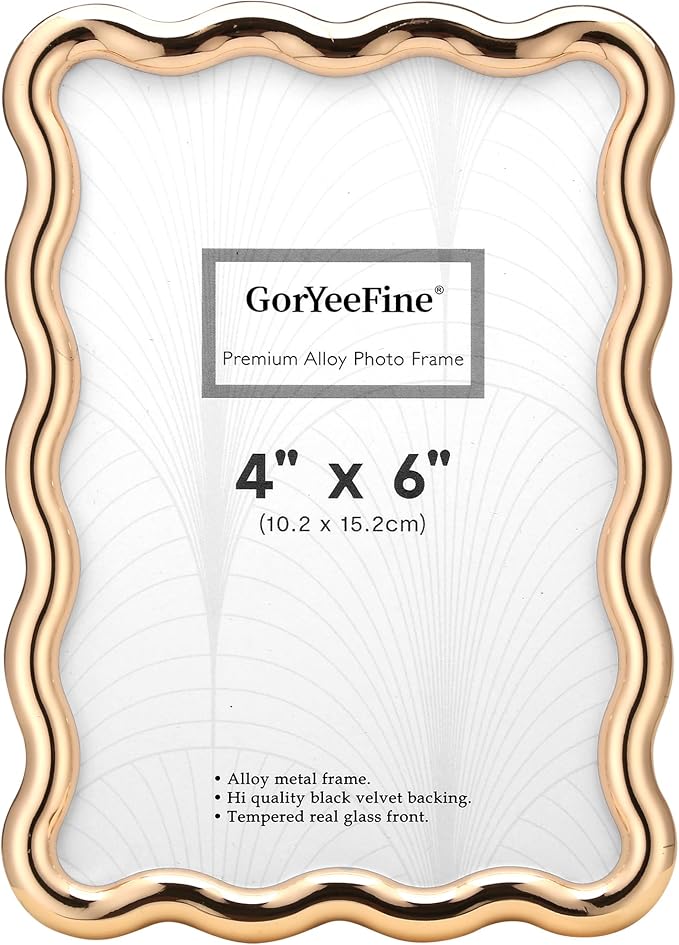 Gold 4 x 6'' High-End Zinc Alloy Picture Frame by GorYeeFine