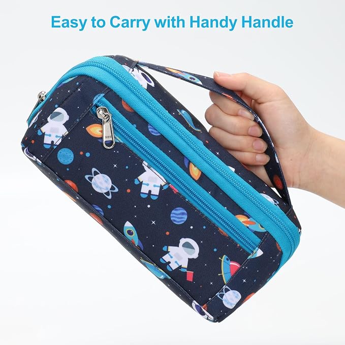 Large Pencil Case for Boys, Durable Pencil Pouch for School, Wide Opening Soft - Image 7
