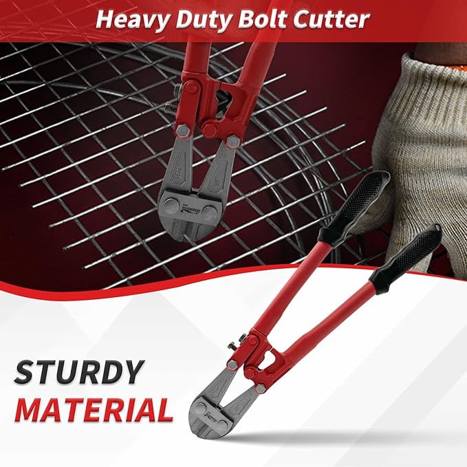 Bolt Cutter 14 inch, Bolt Cutter with Comfort Handle Grip, Heavy Duty Bolt Cutter for Fences, Steel Wire, Chains, Screws, Locks, and Rivet