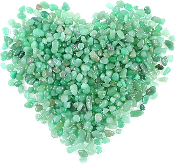 WAYBER Decorative Rock Stones, 2 Lbs/920g Irregular Green Crystal Pebbles - Image 2